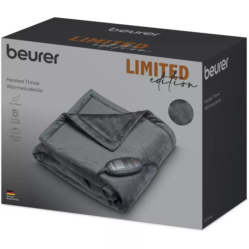 Cobertor elétrico Beurer HD 74 Cosy Limited Edition, 150 x 130 cm