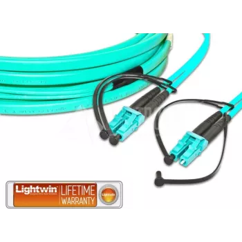 Lightwin LDP-50 LC-LC 8.0 OM3 FD Cabo de fibra ótica 8 m Aqua (LDP-50 LC-LC 8.0 OM3 FD)