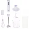 Adler AD 4620 conjunto de varinha mágica, 800 W, 2 velocidades, picador de 450 ml, copo de 750 ml, batedor, branco