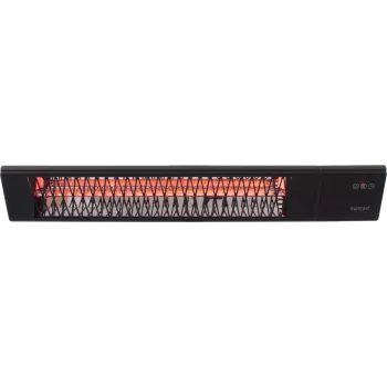 Aquecedor infravermelhos SUNRED PRO25W-SMART, montagem na parede triangular escuro, 2500 W, preto, IP55