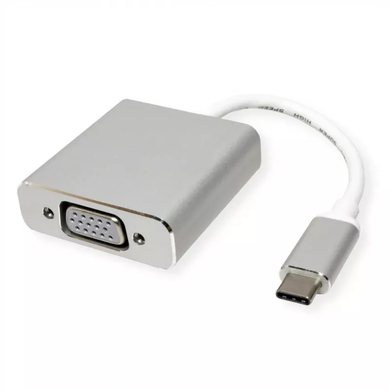 ROTRONIC-SECOMP Roline - Adaptador de vídeo - USB-C macho para adaptador VGA