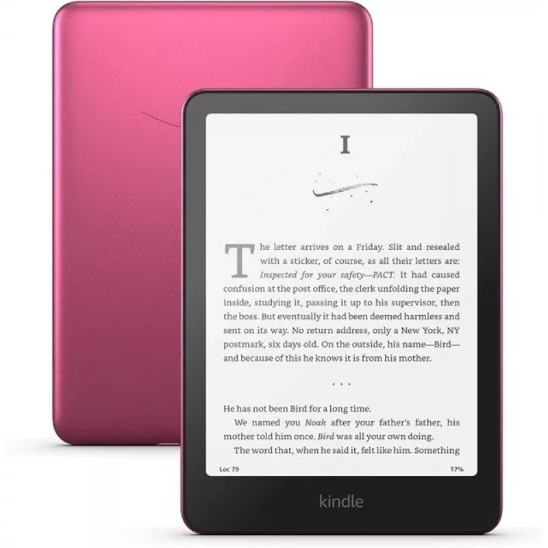 E-reader Amazon Kindle Paperwhite Signature Edition 2024 — ecrã de 7 polegadas, 32 GB, à prova de água IPX8, USB-C, vermelho framboesa