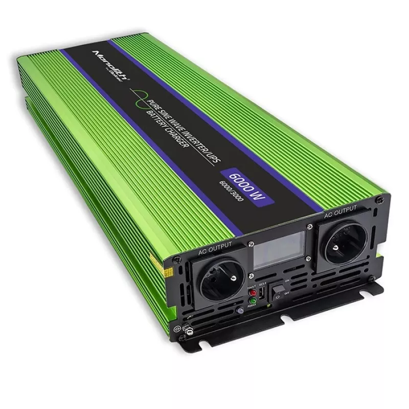 Inversor automóvel Qoltec Monolith 6000 W Verde 12 V