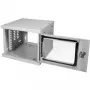 LogiLink W06Z33G armário de parede SoHo de 10", 4U, porta de vidro, cinzento claro