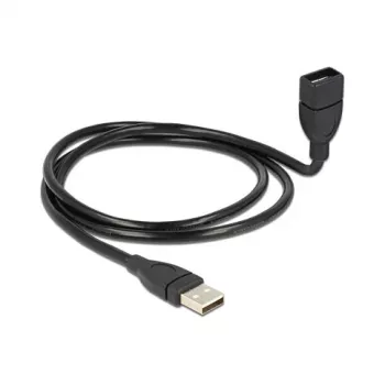 Cabo USB DeLOCK 1 m USB 2.0 USB A preto