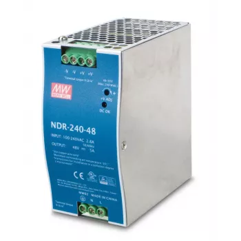 Fonte de alimentação PLANET PWR-240-48 unidade 240 W azul, cinzento