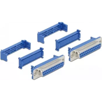 Conector de fios D-Sub 25 DeLOCK 66597 azul