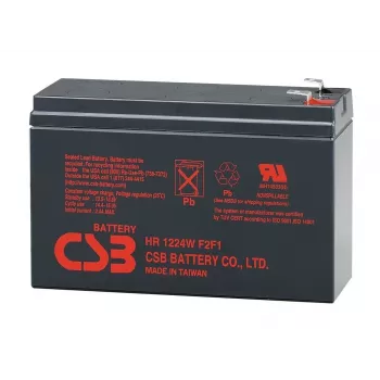 Bateria de chumbo-ácido selada csb HRL 1225 12V 5,8Ah — bateria VRLA recarregável para alimentação de reserva