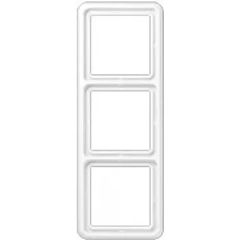 Tampa de interruptor para montagem na parede JUNG CD 583 WW branco, duroplasto, sem parafusos, 81×223 mm