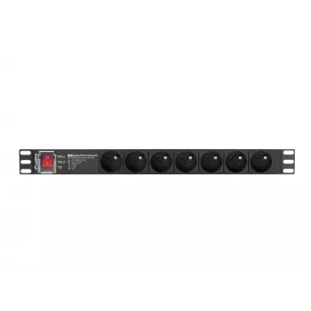 Unidade de distribuição de energia PDU Lanberg PDU-PRO-07E-0200-BK