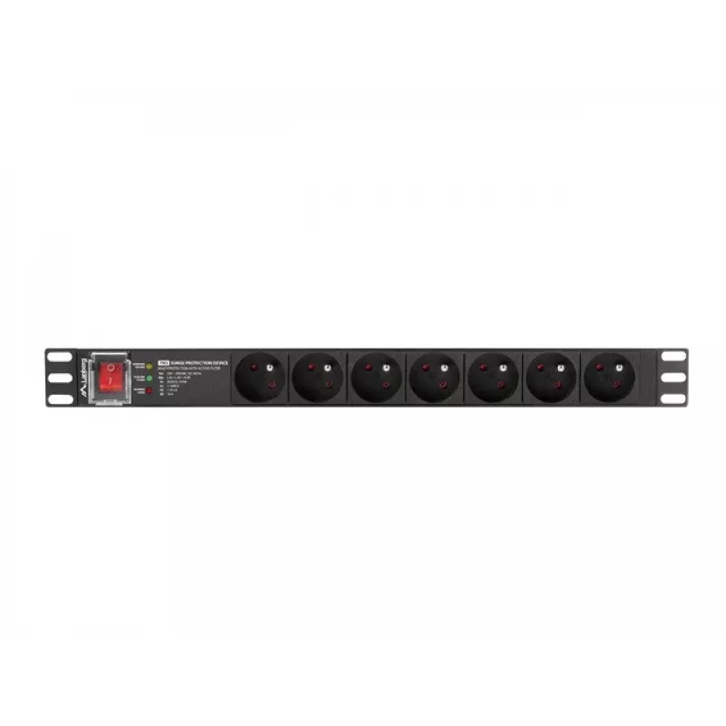 Unidade de distribuição de energia PDU Lanberg PDU-PRO-07E-0200-BK