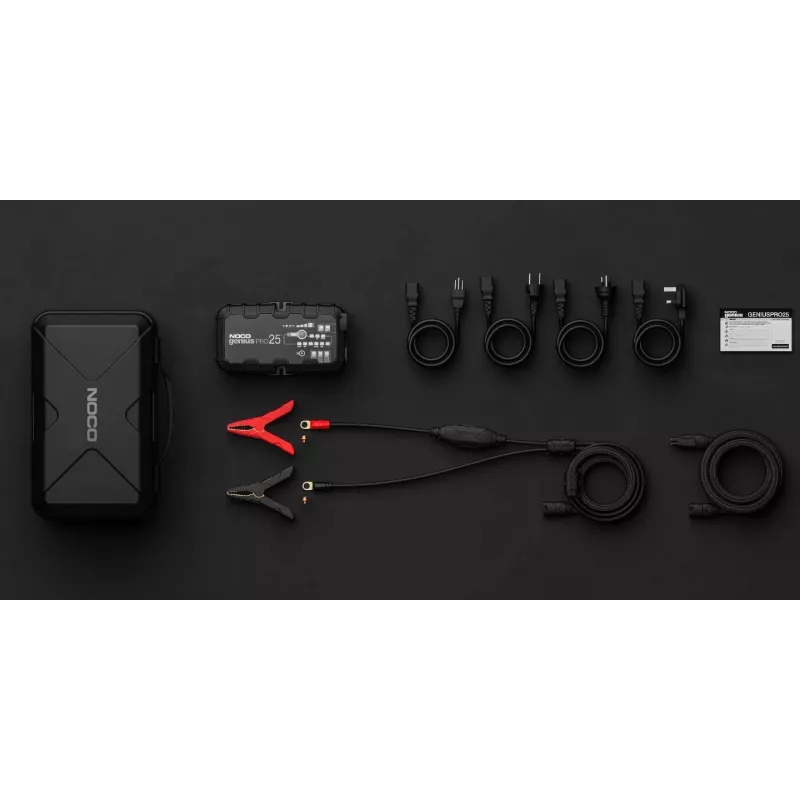 Carregador de bateria NOCO GENIUSPRO25 25A carregador inteligente multibateria para baterias de chumbo-ácido e de lítio