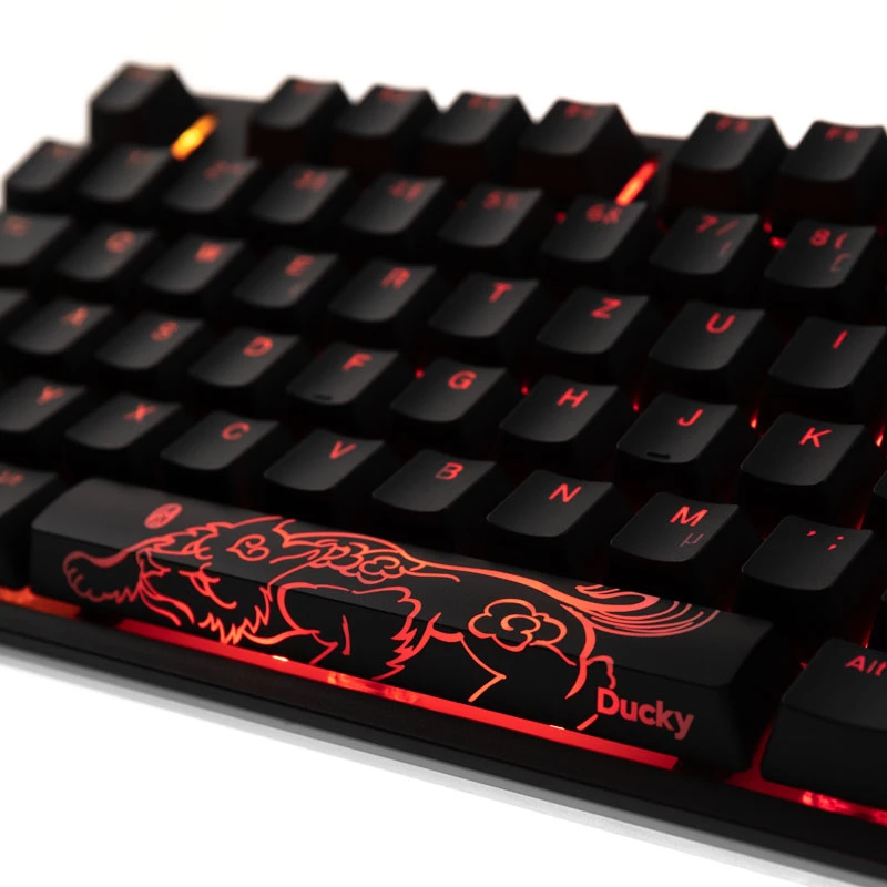 Teclado Ducky One 2 RGB TKL Gaming USB Alemão preto