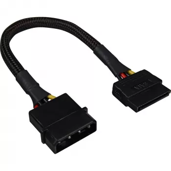 Cabo adaptador de alimentação SATA Sharkoon 15 cm — adaptador para conectores de alimentação SATA