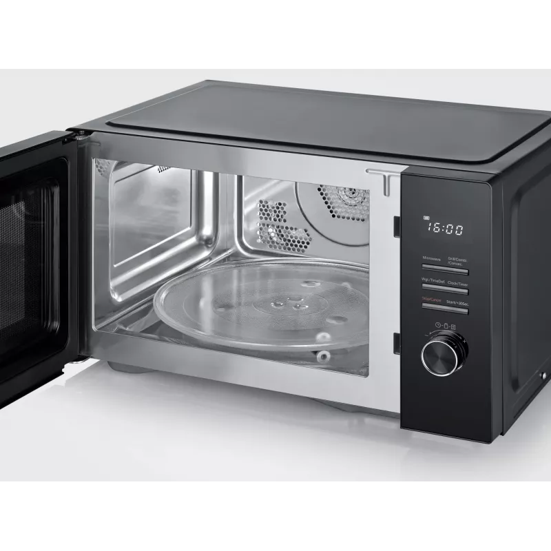 Micro-ondas combinado SEVERIN MW 7798, aparelho de mesa, 29 l, 900 W, Preto, prato giratório de 315 mm