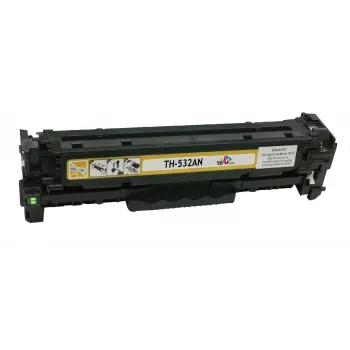 Toner TB compatível com HP CC532A, 100% novo, amarelo