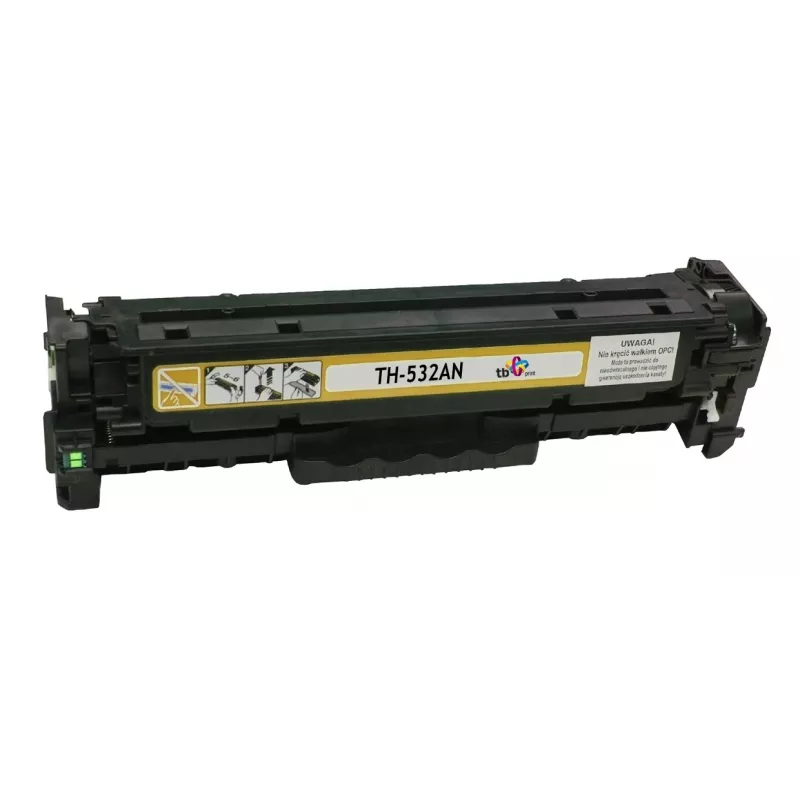 Toner TB compatível com HP CC532A, 100% novo, amarelo