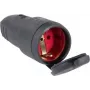 as - Schwabe 60415 ficha de acoplamento com terra 230 V preta IP44 (60415)