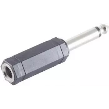 Conector de cabo ShiverPeaks BS57003 6,3 mm preto aço inoxidável ficha/conector fêmea