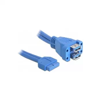 Cabo USB DeLOCK 82942 USB 3.2 Gen 1 0,45 m azul