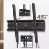 Suporte de parede para TV MACLEAN MC-748A VESA 100x100–400x400 mm inclinável preto suporta até 45 kg
