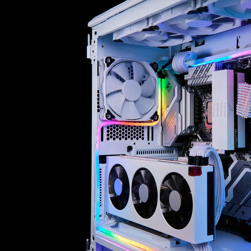 Phanteks PH-NELEDKT_CMBO_WT01 Neon D-RGB conjunto de fitas LED, 40 cm (2 un.), branco