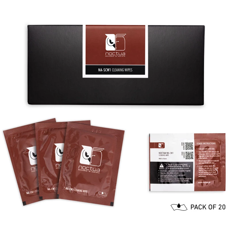 Panos de preparação de superfícies Noctua NA-SCW1, 20 unid., 150×120 mm