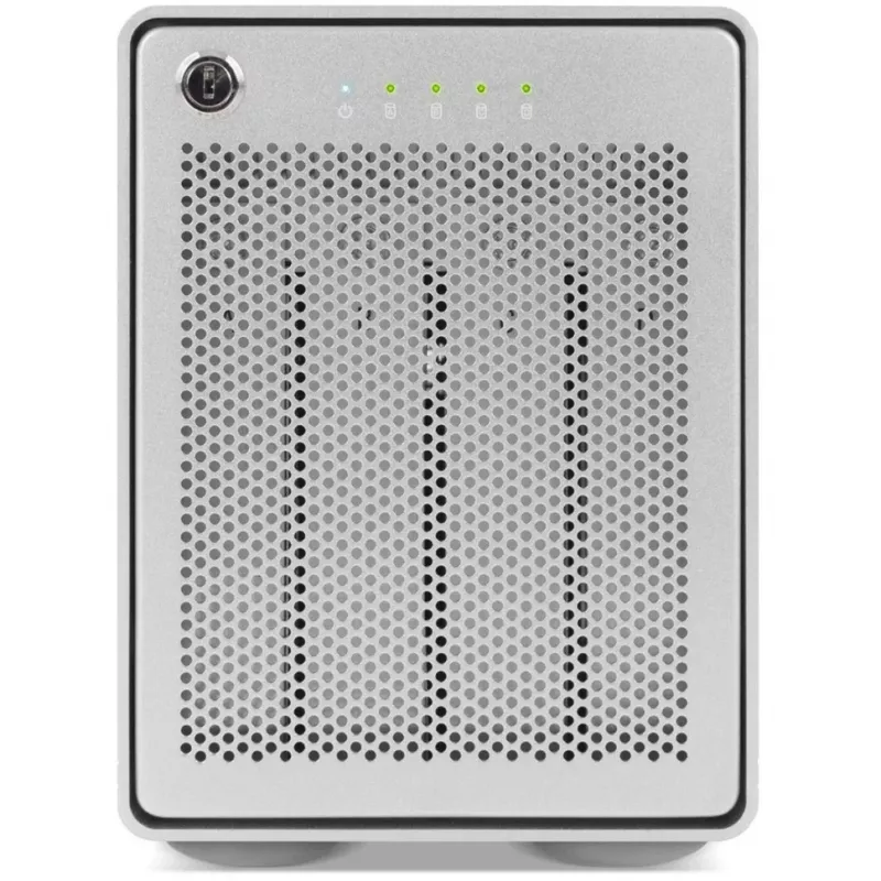 Mercury Elite Pro Quad, caixa para discos prateada, USB 3.2 Gen 2, pronta para RAID