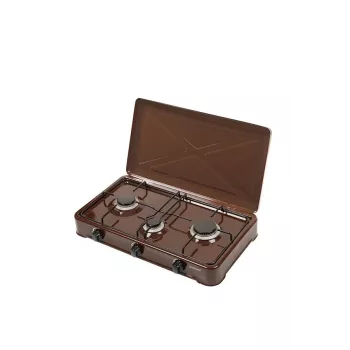 Fogão a gás de mesa Ravanson K-03BR [3 zonas]
