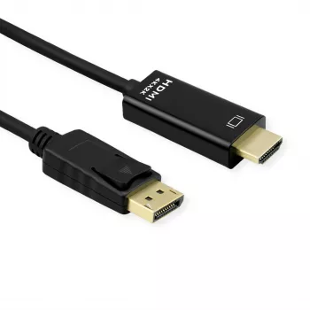 ROLINE 11.04.5997-10 Cabo DisplayPort para HDMI, 3 m, preto