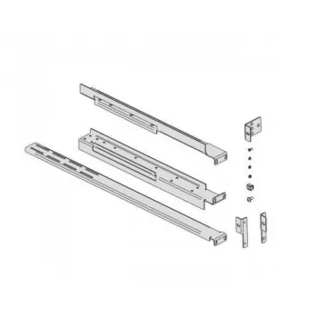 Conjunto de montagem em rack EVER para UPS, modelo W/OP-ZA00-0002/00, distância ajustável entre calhas 800–1200 mm, prateado