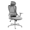 Cadeira gaming huzaro Combat 2.7 — cadeirão gaming ergonómico em tecido, cinzento, encosto em mesh, altura ajustável, mecanismo de inclinação, 120 kg máx.