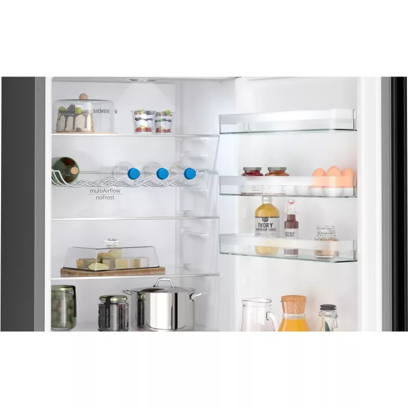 Siemens iQ300 KG39NXXCF Combinado frigorífico-congelador de instalação livre 363 L preto