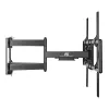 Suporte de parede para TV Maclean MC-482 para televisores planos e curvos 60-120 polegadas até máx. 120 kg, VESA 900x600, orientável, inclinável e rotativo, suporte de TV universal