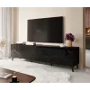 Móvel RTV ABETO 200x42x52 preto brilhante
