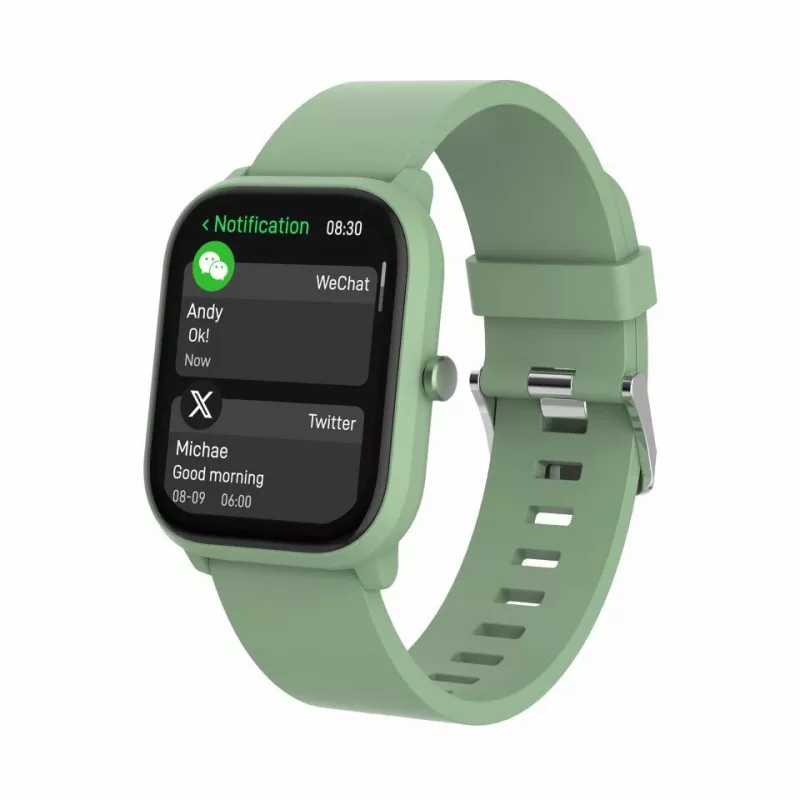 Smartwatch DENVER SWK-120GN com monitorização de fitness e suporte de notificações, verde