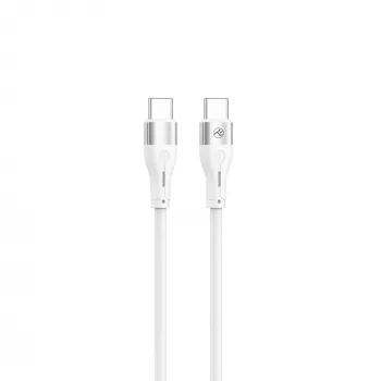 Cabo USB Type-C Tellur TLL155501 1 m, PD 60 W, branco