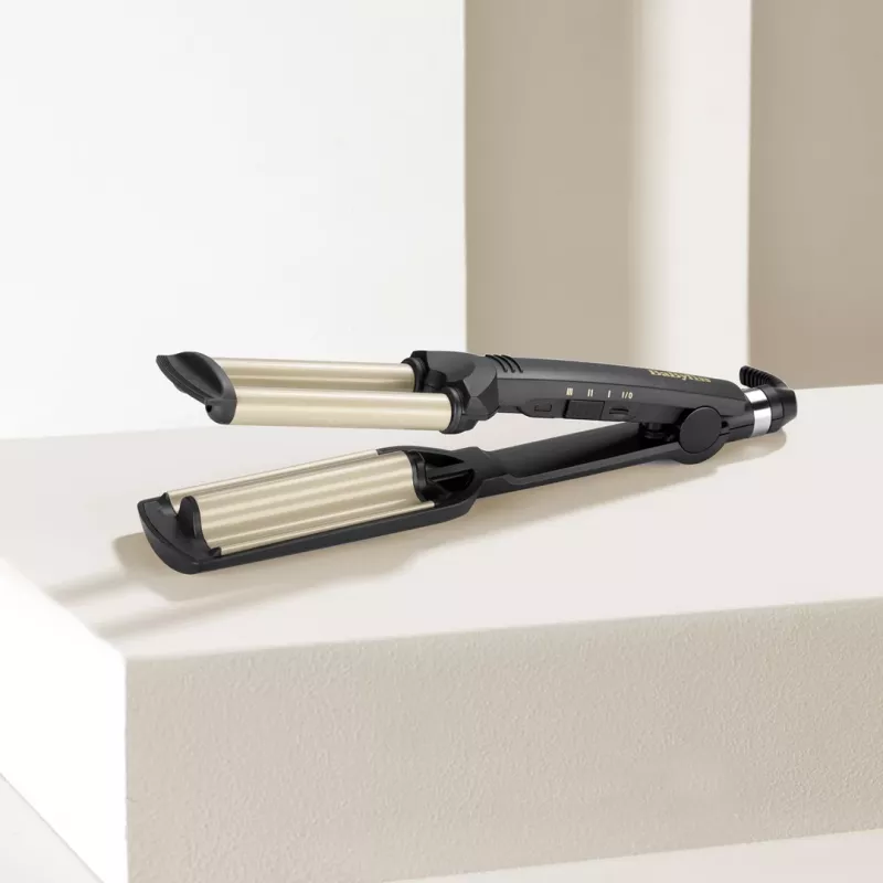 BaByliss C260E EasyWaves Ferro texturizador Warm Black, Silver 70,9 (1,8 m)