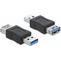 Adaptador de cabo DeLOCK 66497 USB 3.0 preto