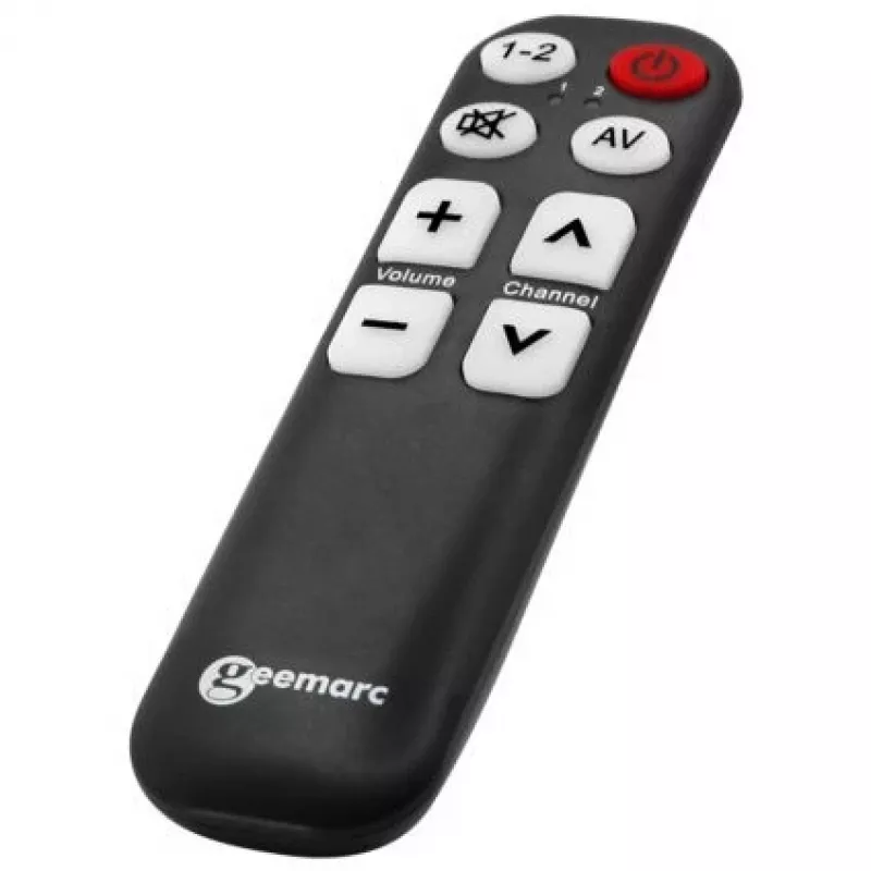 Comando universal Geemarc TV-5 letras grandes com função de aprendizagem