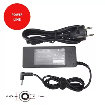 Fonte de alimentação para portátil ASUS 90W: 19V, 4,74A