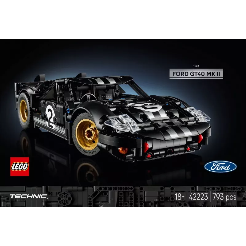 LEGO TECHNIC 42223 1966 Ford GT40 MKII carro de corrida