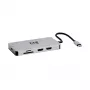 Docking station USB-C Eaton Tripp Lite, ecrã duplo - 4K 60 Hz HDMI, USB 3.2 Gen 1, hub USB-A, GbE, cartão de memória, função de carregamento PD 100W, cinzento - Docking station - USB-C - 2 x HDMI - 1GbE (U442-DOCK