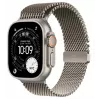 Smartwatch Apple Watch Ultra 3 GPS + Cellular 49 mm caixa de titânio natural com bracelete Milanesa de titânio natural — 64 GB, OLED, 422×514, resistente à água até 100 m, grande