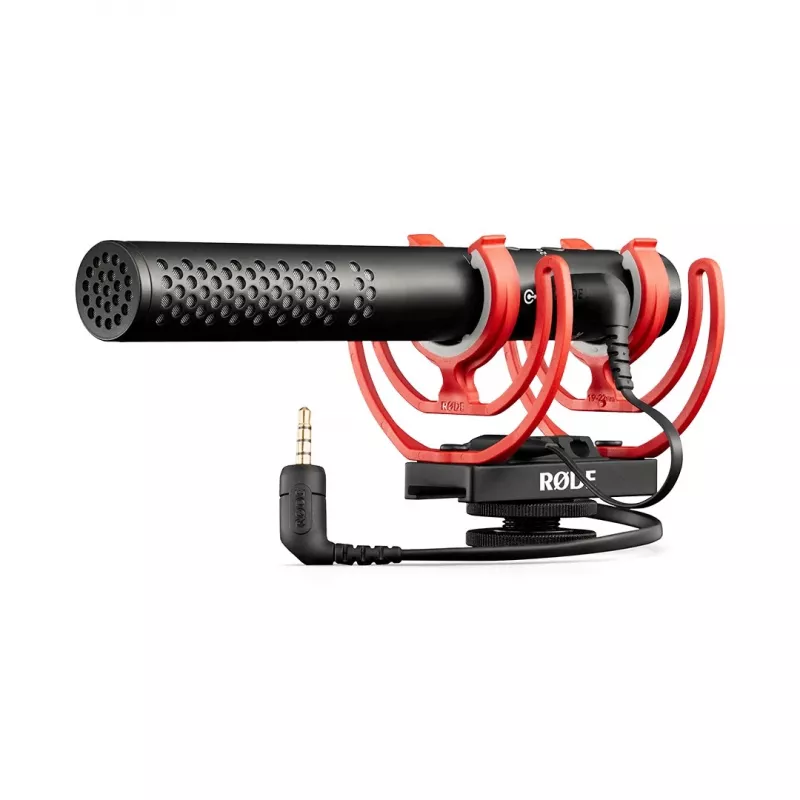 Microfone RØDE VIDEOMIC NTG preto, laranja microfone para câmara digital