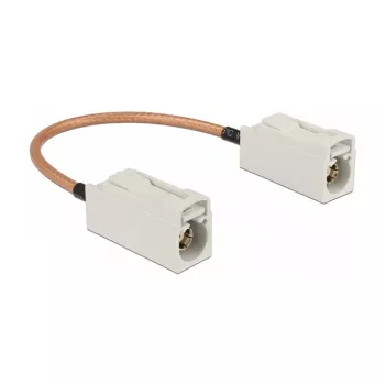 Cabo coaxial DeLOCK 89674 0,15 m FAKRA B castanho branco