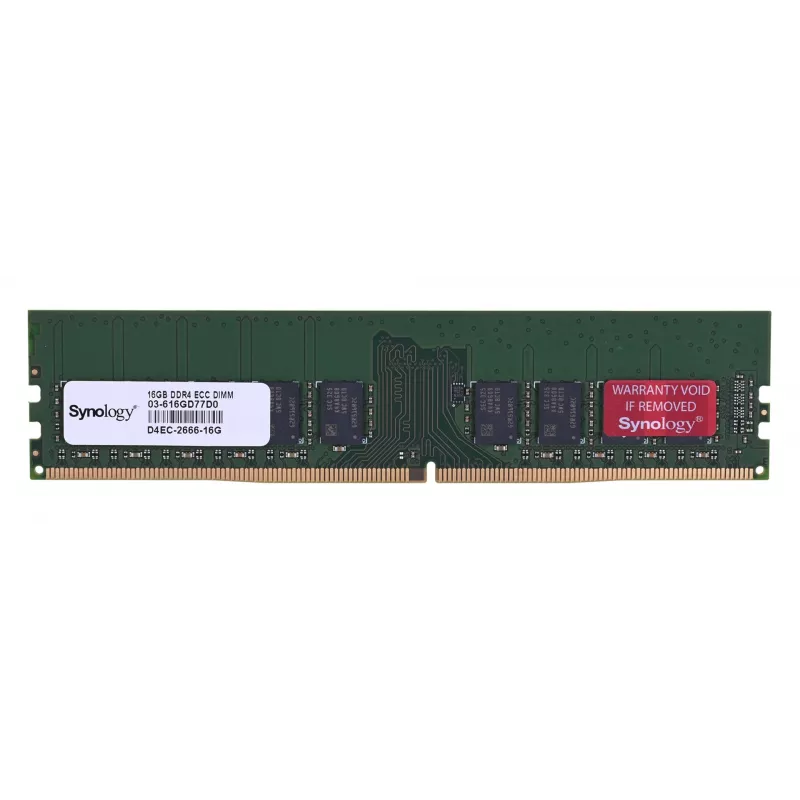 Synology - Módulo DDR4 - 16 GB - DIMM 288-PIN - 2666 MHz / PC4-21300 1.2 V sem buffer ECC