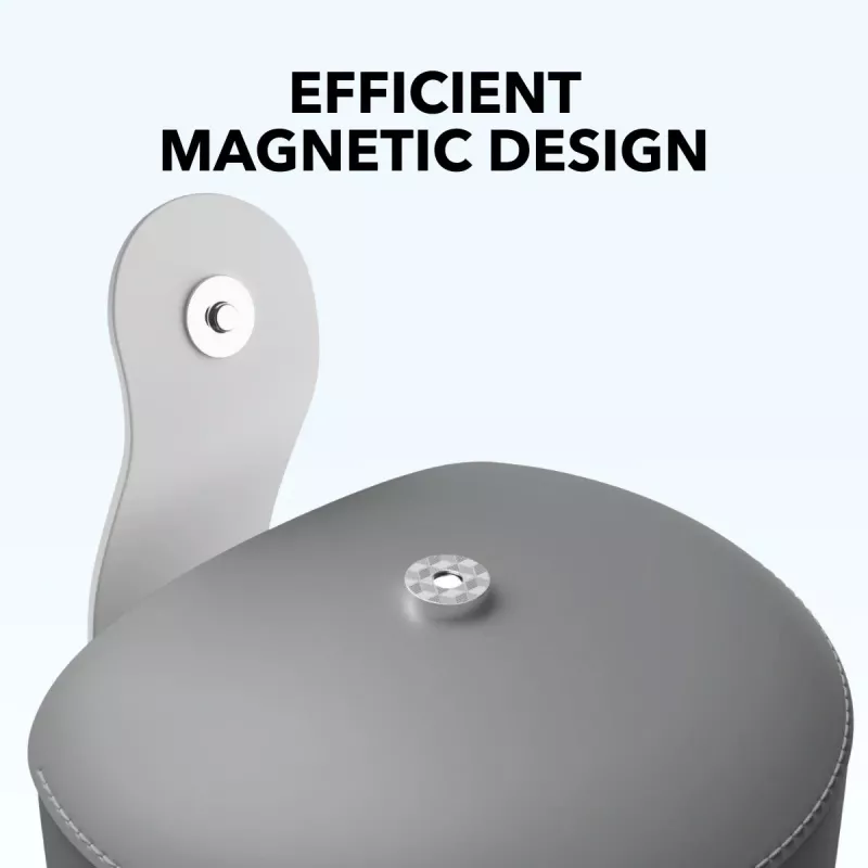 Capa para auscultadores Anker Soundcore Space One Pro com botões metálicos magnéticos, cinzento