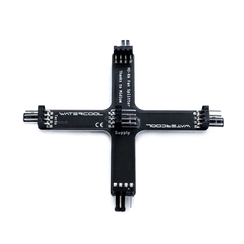 Splitter para radiador Watercool MO-RA X-Splitter para ventoinhas Noctua NF-A20