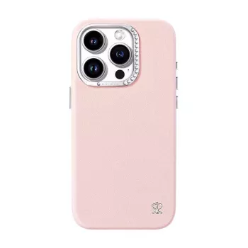 Capa de proteção Joyroom PN-14F2 para iPhone 14 Pro – rosa, proteção fina para costas e laterais